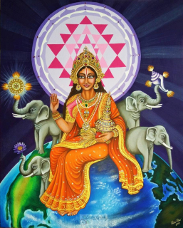 Meditační obrázek - Bhúdéví (Matka Země) A3, A4, A5